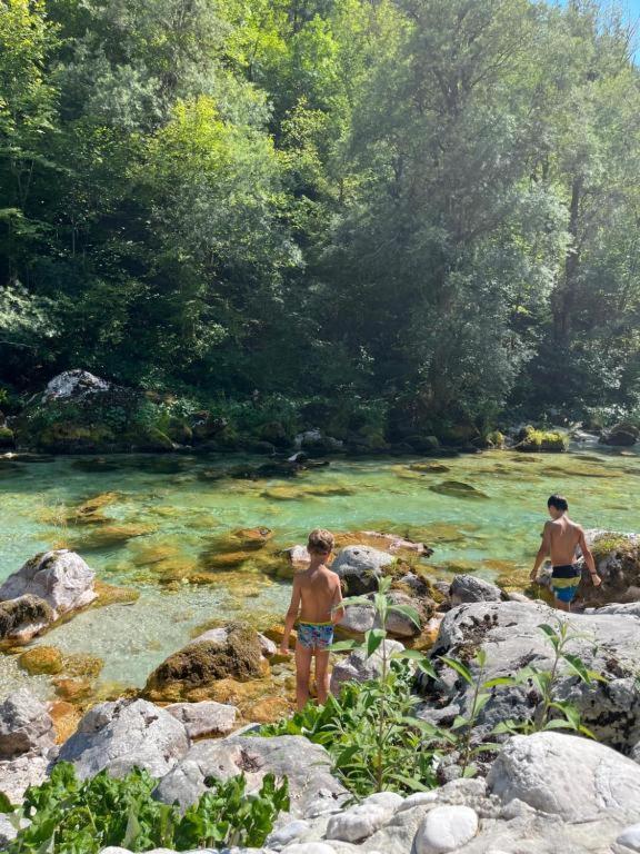 Apartmaji In Sobe Cuder Soča Buitenkant foto