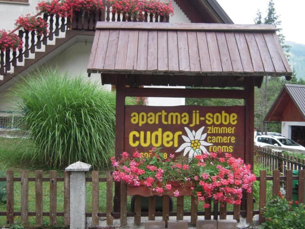 Apartmaji In Sobe Cuder Hotel Soča Buitenkant foto