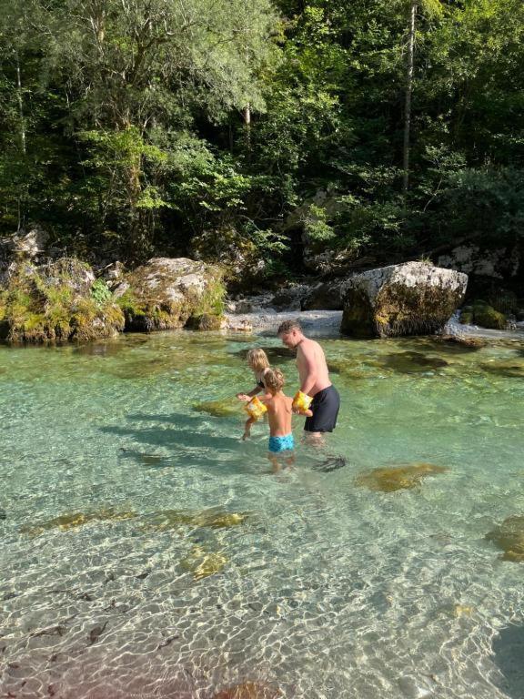 Apartmaji In Sobe Cuder Hotel Soča Buitenkant foto